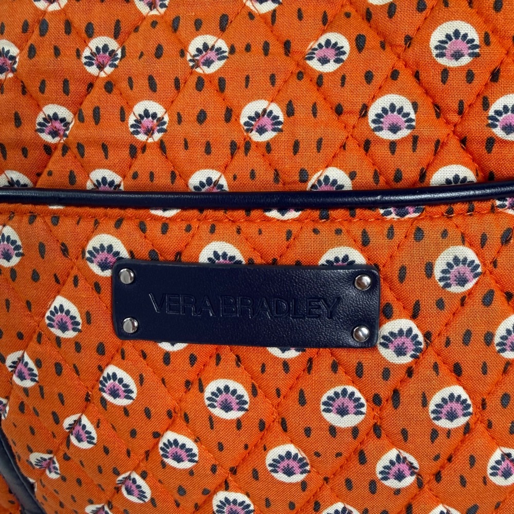 Vera Bradley Trimmed Vera Tote Bag in Rio Rosie (Retired Pattern)